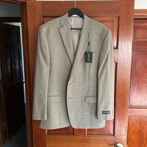 Lauren Ralph Lauren Sportcoat, NWT, Tan, silk and wool blend, 44 Reg